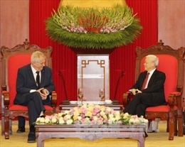 Tổng Bí thư Nguyễn Phú Trọng tiếp Tổng thống Cộng hòa Séc